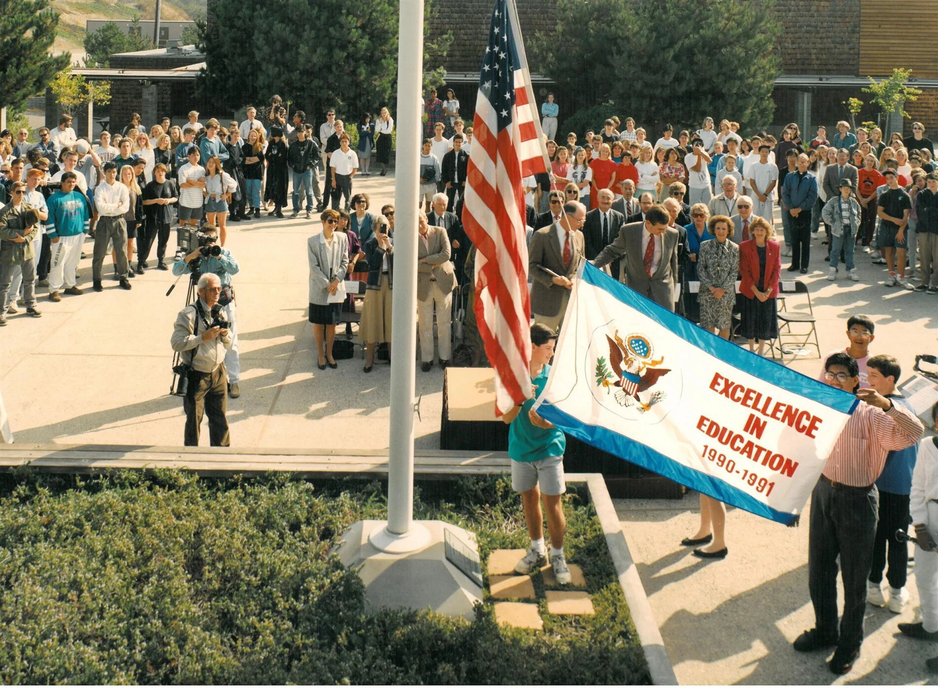 flag raising ceremony